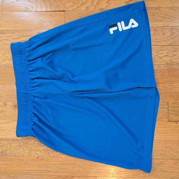 FILA BRAND SIGNATURE BOYS BLUE PULL ON ACTIVEWEAR SHORTS SIZE MEDIUM - Picture 1 of 10